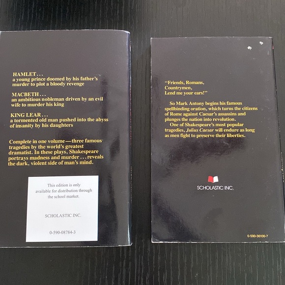 Pair of Shakespeare books - hamlet, Macbeth, king Lear & Julius Cesar - Picture 2 of 8